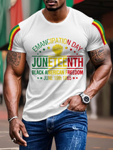 Men's  1865 Emancipation Day African American Freedom Casual Tee